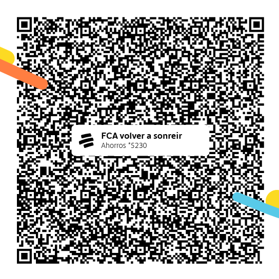 Código QR para donar a la Fundación Volver a Sonreír